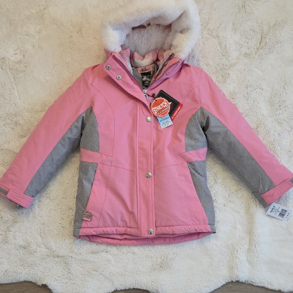 ZeroXposur Girls Pink and Gray All Seasons Jacket